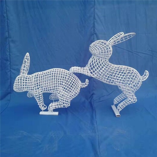 供應(yīng)不銹鋼兔子雕塑定制