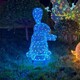 曲陽(yáng)切面不銹鋼兔子雕塑，商場(chǎng)雕塑擺件產(chǎn)品圖