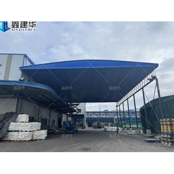 大型鋼立柱電動雨棚地區代理鋼立柱電動雨棚效果圖