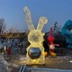不銹鋼兔子雕塑定做圖