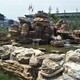 青島小型真石庭院假山圖