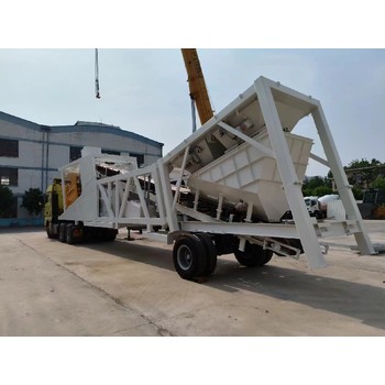 可移動(dòng)混凝土攪拌站山推建友HZS100-3Y