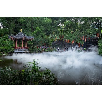 四川喷雾造景厂家-喷泉水雾造景-小篮天环境工程