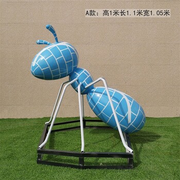 不銹鋼鏡面螞蟻雕塑編織網(wǎng)格螞蟻雕塑加工