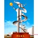 鏤空不銹鋼柱子雕塑造型圖