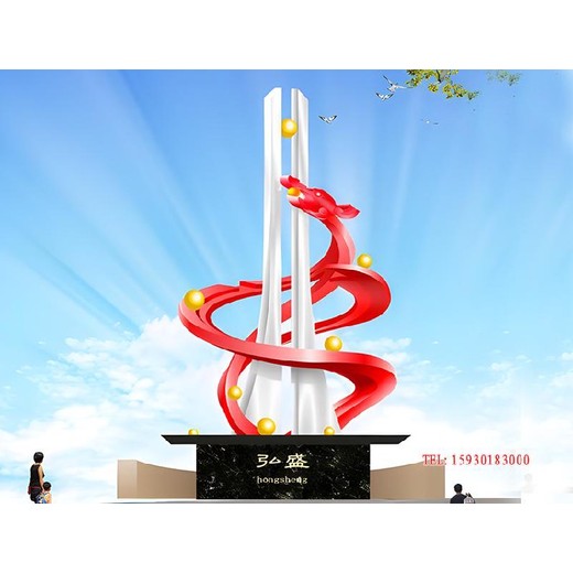 呼和浩特廣場(chǎng)景觀柱子雕塑金越雕塑廠家
