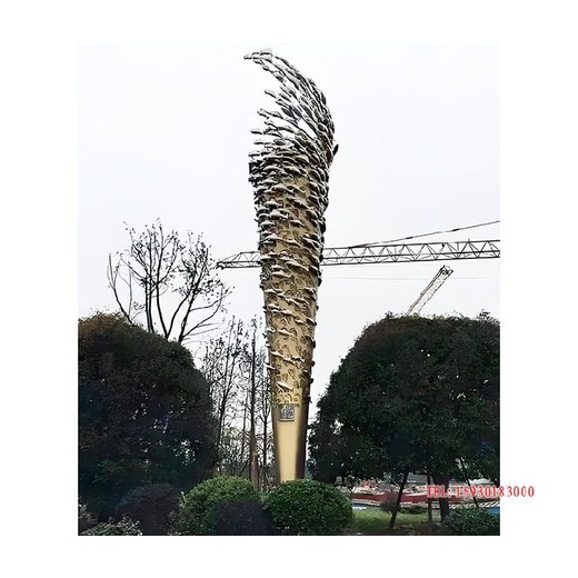 銅梁不銹鋼龍柱雕塑圖片廣場(chǎng)景觀柱子雕塑河北金越雕塑