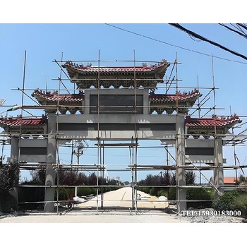 仿古古建牌楼牌坊图片大全金越园林雕塑优点分享