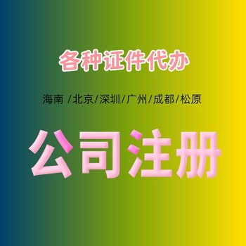 深圳執(zhí)照注冊公司