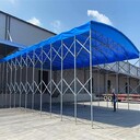西安活動(dòng)推拉雨棚折疊遮陽蓬大型物流倉庫帳篷懸空電動(dòng)雨棚
