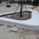 玻璃鋼樹池坐凳做法花池座椅定制玻璃鋼坐凳