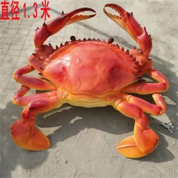 曲陽縣發(fā)光玻璃鋼螃蟹雕塑定制廠家