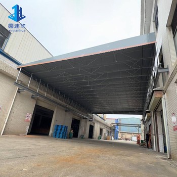 電動伸縮雨棚-伸縮移動庫房-技術(shù)上門測量尺寸