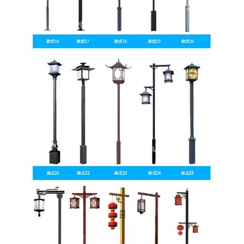 自贡太阳能仿古庭院路灯批发,太阳能仿古路灯可定制