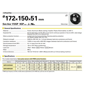 进口山洋9GP1248P1G001耐G力风扇现货供应