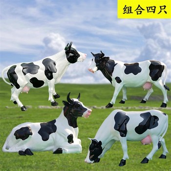 曲陽(yáng)彩繪奶牛雕塑制作廠