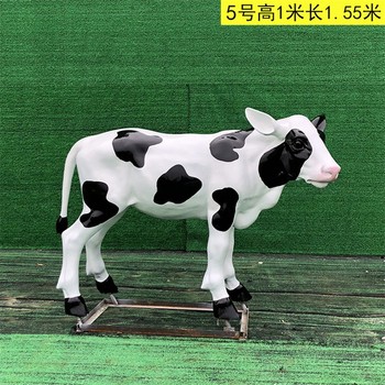 曲陽彩繪奶牛雕塑加工定制