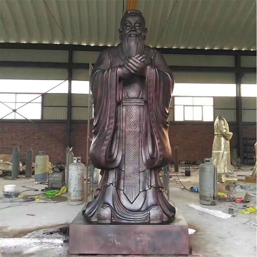 玻璃鋼孔子講學(xué)雕像老夫子人物雕像廠家