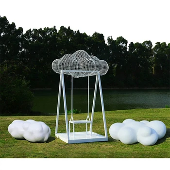 曲陽不銹鋼鏤空云朵雕塑價(jià)格