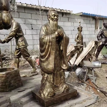 鑄銅孔夫子人物雕塑校園人物雕塑加工