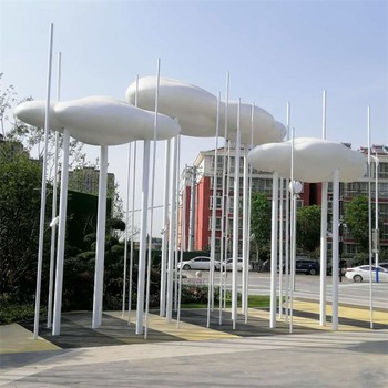 商場(chǎng)云朵雕塑，城市廣場(chǎng)雕塑