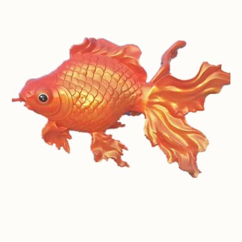 玻璃鋼彩繪金魚雕塑大全