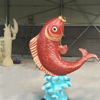 戶外金魚雕塑圖片