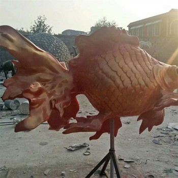 曲陽(yáng)戶(hù)外金魚(yú)雕塑定做