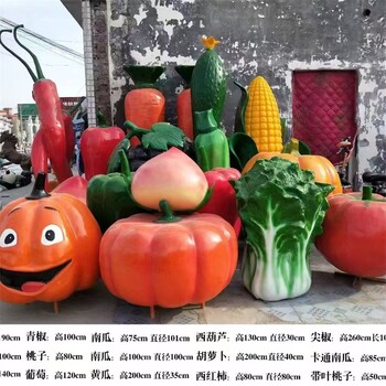 蔬菜水果雕塑玻璃鋼仿真白菜雕塑