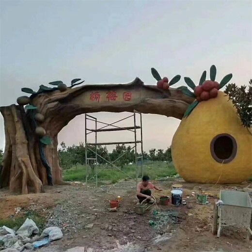 彩繪門頭雕塑加工廠