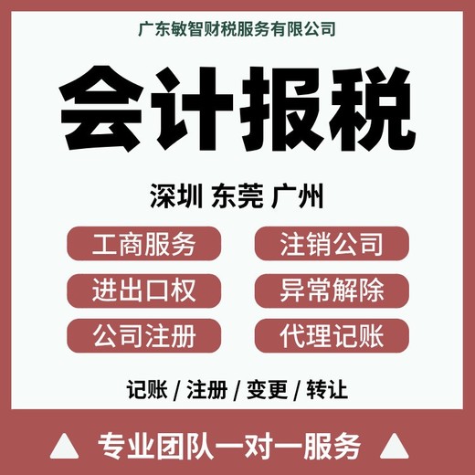 深圳南山公司注册材料财税代理,一般纳税人申请,会计审计