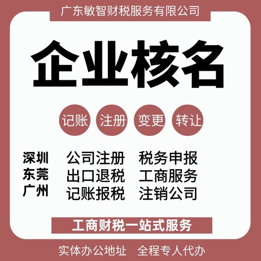 广州天河公司注册材料财税代理,进出口退税代理,代理记账