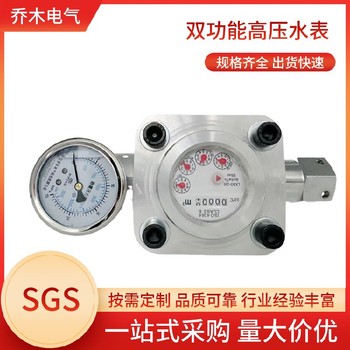 雙功能高壓水表礦用高壓流水流量計