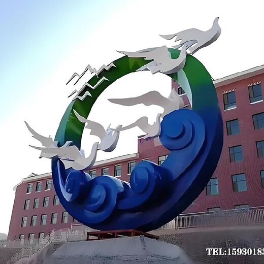 不銹鋼仙鶴雕塑制作小區(qū)大雁雕塑金越雕塑