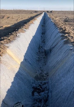 呼倫貝爾河道引水渠固化水泥毯