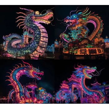 文旅戶外燈會燈會制作工廠造型多樣支持定制