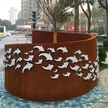 不銹鋼鏡面魚群雕塑抽象幾何小魚雕塑定制