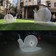 不銹鋼發(fā)光蝸牛雕塑圖