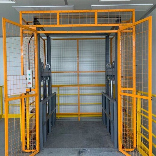 壽光市升降平臺軌式升降貨梯物流園液壓升降機