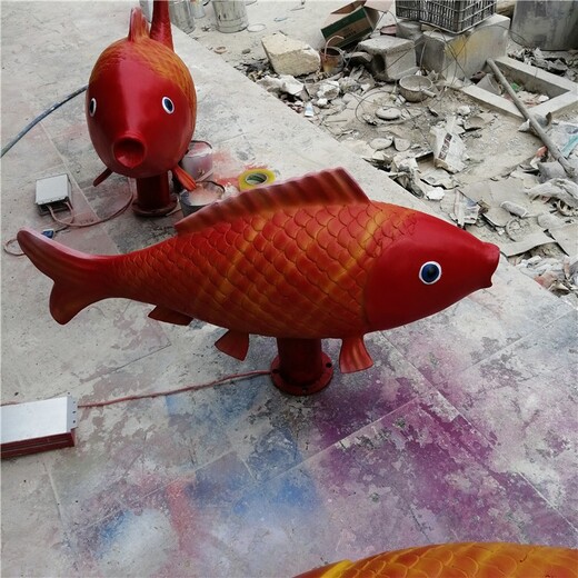 玻璃鋼魚雕塑景觀擺件