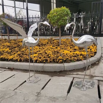 北京公園火烈鳥(niǎo)雕塑定制