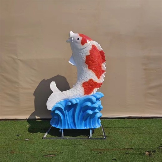 玻璃鋼魚雕塑加工定制