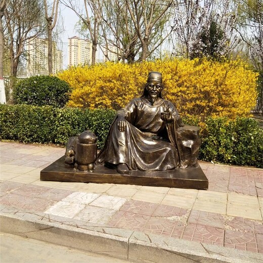 鑄銅吃飯人物雕塑圖片,民俗吃飯場景雕塑
