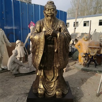 仿銅孝文化人物雕塑定做
