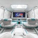 江西景德鎮(zhèn)豐田海獅商務(wù)房車改裝隔斷吧臺電視