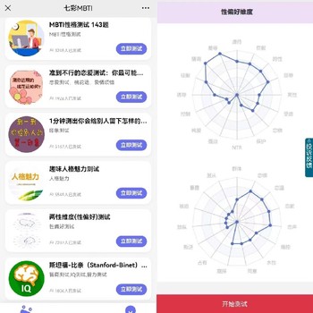 职业性格公众号定制测试