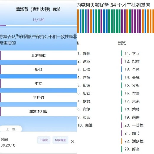 测试软件定制职业兴趣