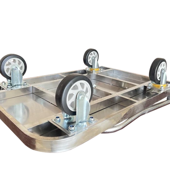 明威膠板車不銹鋼手推車大容量承載