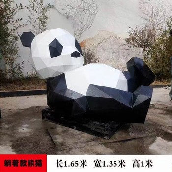 不銹鋼切面熊雕塑網(wǎng)紅熊雕塑支持定制