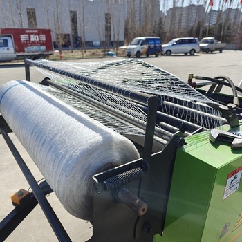 治沙草打包機稻草打捆機多少錢圓捆打捆機